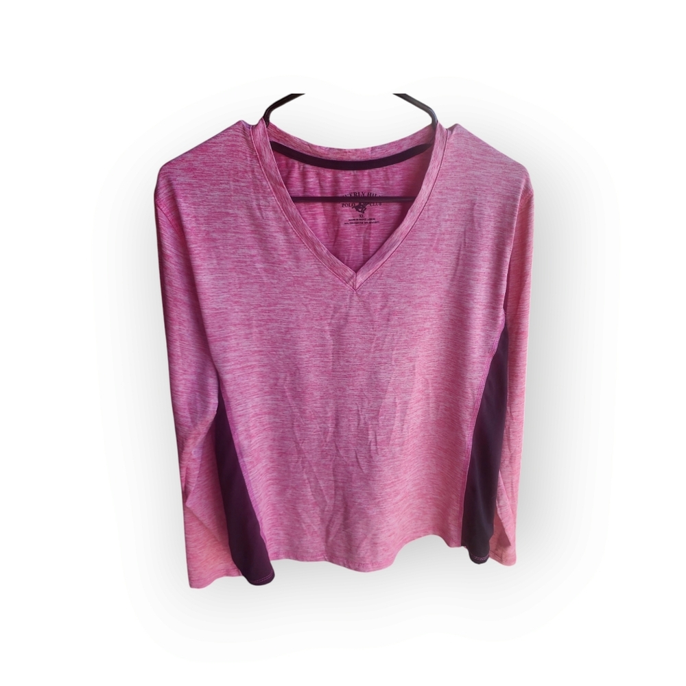 Beverly Hills V-Neck long Sleeve shirt size  L